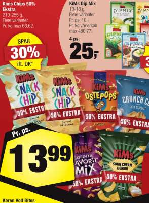 Kims Chips 50% Ekstra