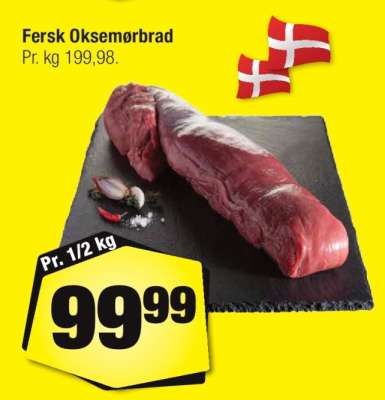 Fersk Oksemørbrad