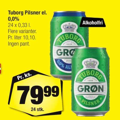 Tuborg Pilsner el. 0,0%