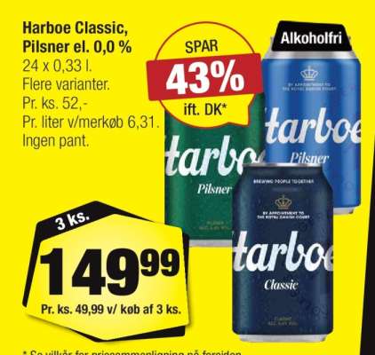 Harboe Classic, Pilsner el. 0,0 %