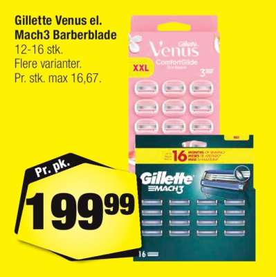 Gillette Venus el. Mach3 Barberblade