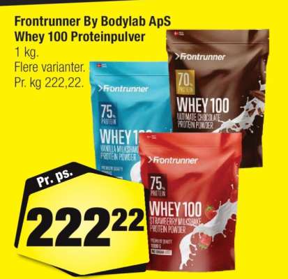 Frontrunner By Bodylab ApS Whey 100 Proteinpulver