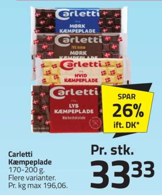 Carletti Kæmpeplade