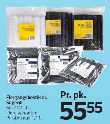 Flergangsbestik el. Sugerør