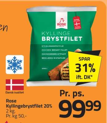 Rose Kyllingebrystfilet 20%
