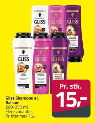 Gliss Shampoo el. Balsam
