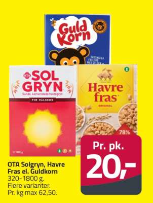 OTA Solgryn, Havre Fras el. Guldkorn