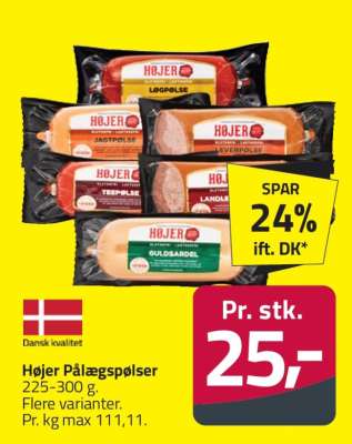 Højer Pålægspølser
