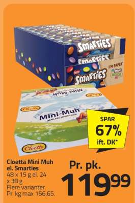 Cloetta Mini Muh el. Smarties