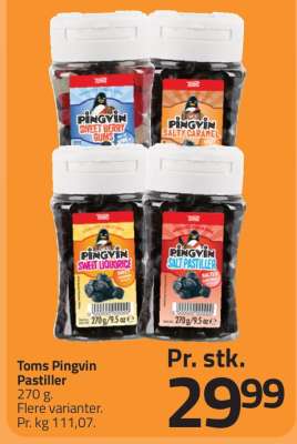 Toms Pingvin Pastiller