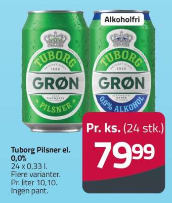 Tuborg Pilsner el. 0,0%