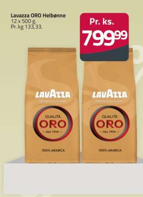 Lavazza ORO Hele Bønne