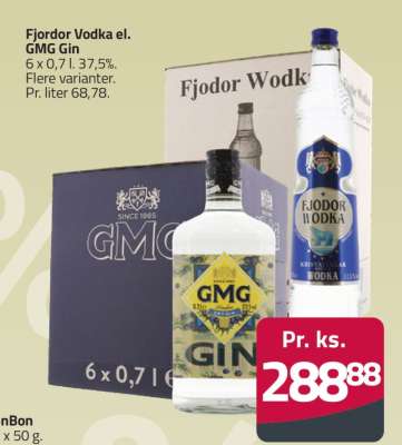 Fjodor Vodka el. GMG Gin