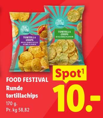 FOOD FESTIVAL Runde tortillachips