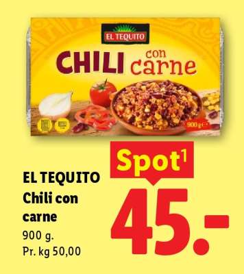 EL TEQUITO Chili con carne