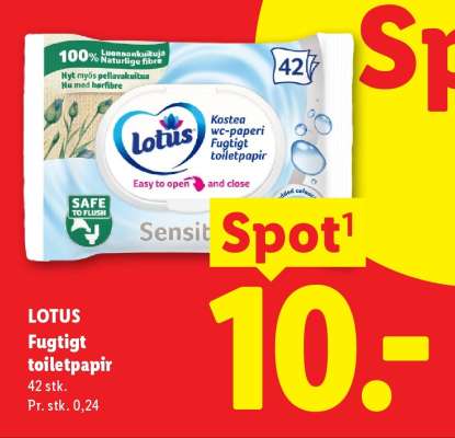 Lotus fugtigt toiletpapir