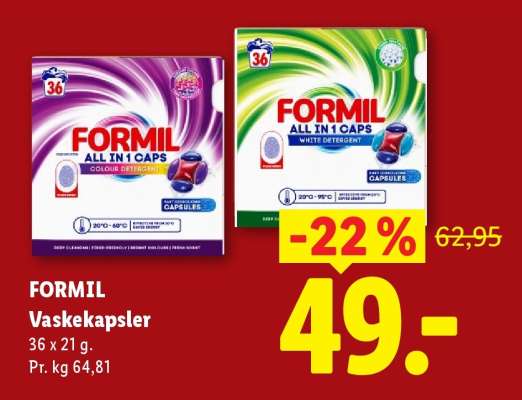 FORMIL Vaskekapsler