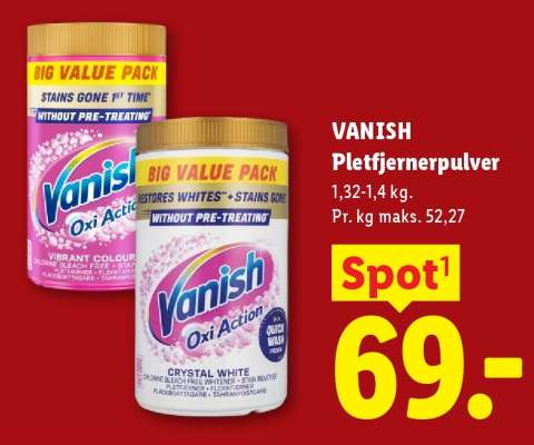 VANISH Pletfjernerpulver