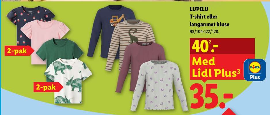 LUPILU T-shirt eller Langærmet bluse