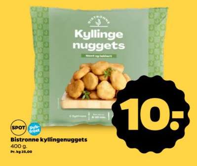 Bistronne kyllingenuggets