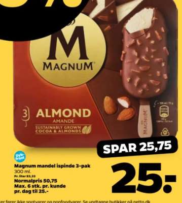 Magnum mandel ispinde 3-pak