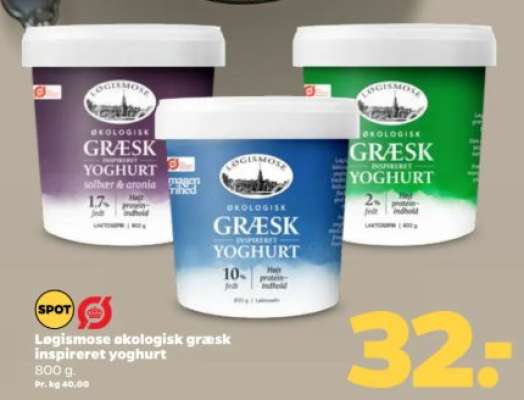 Løgismose økologisk græsk inspireret yoghurt