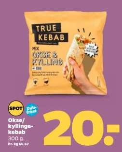 Okse/kyllinge-kebab