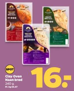 Clay Oven Naan brød