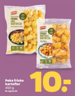 Peka friske kartofler