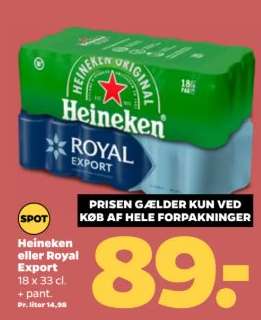Heineken eller Royal Export