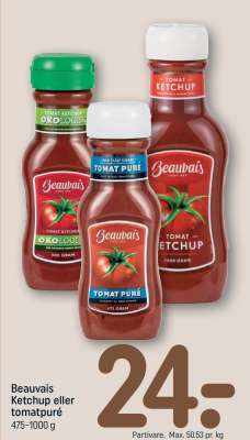 Beauvais Ketchup eller tomatpuré