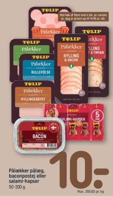 Pålækker pålæg, baconpostej eller salami-hapser