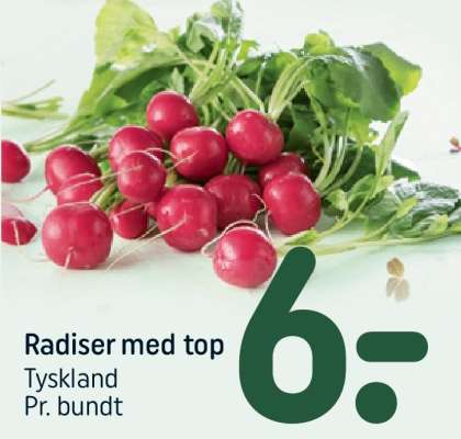 Radiser med top