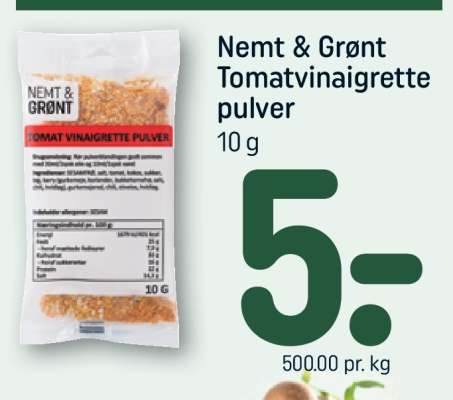 Nemt & Grønt Tomatvinaigrette pulver