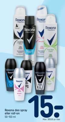 Rexona deo spray eller roll-on