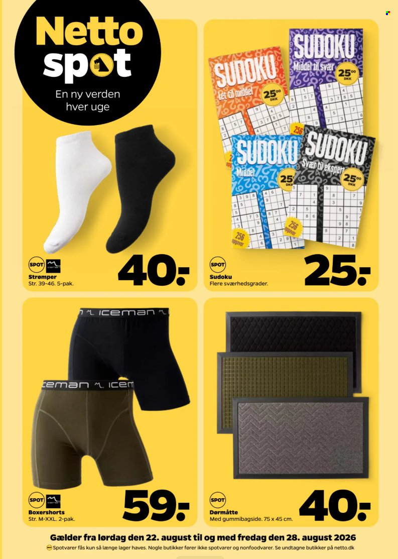 Netto tilbudsavis  - 22.08.2026 - 28.08.2026. Side 1. Side 1