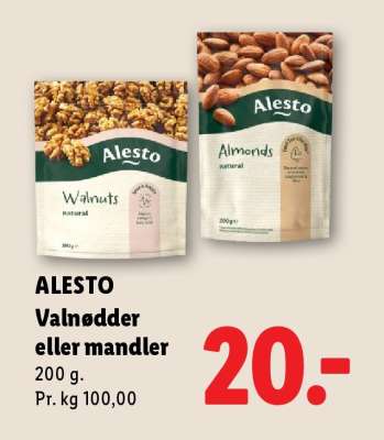 ALESTO Valnødder eller mandler