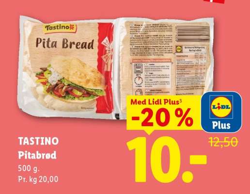 TASTINO Pitabrød