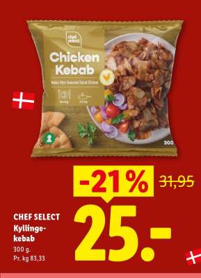 CHEF SELECT Kyllinge-kebab
