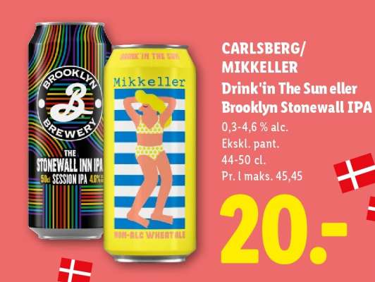 CARLSBERG/MIKKELLER Drink'in The Sun eller Brooklyn Stonewall IPA