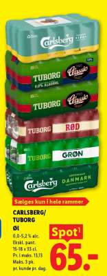 CARLSBERG/TUBORG ØL
