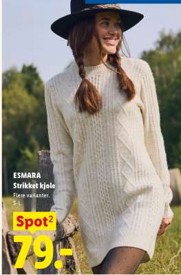 ESMARA Strikket kjole