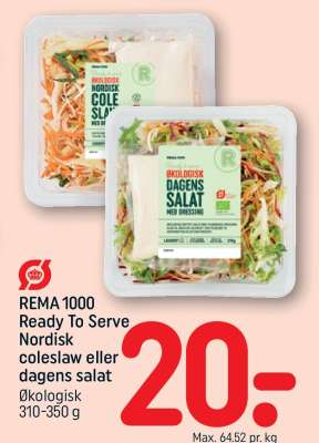 REMA 1000 Ready To Serve Nordisk coleslaw eller dagens salat