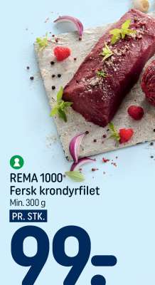 Fersk krondyrfilet