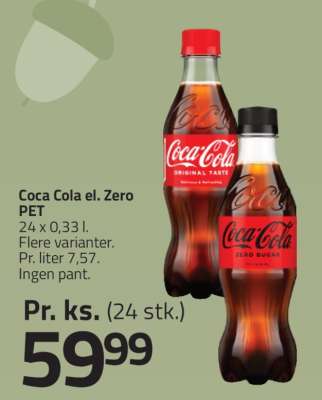 Coca Cola el. Zero PET