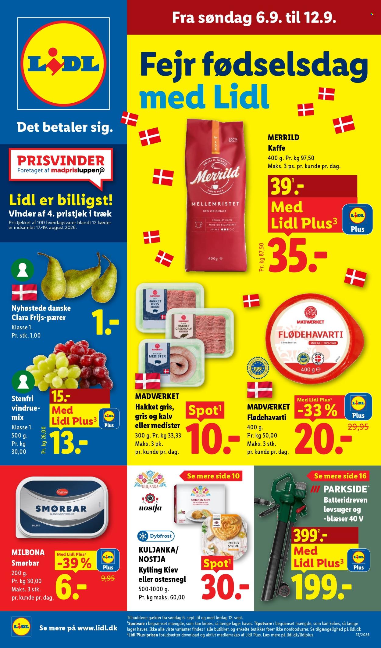 Lidl tilbudsavis  - 06.09.2026 - 12.09.2026. Side 1. Side 1