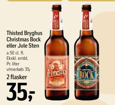 Thisted Bryghus Christmas Bock eller Jule Sten