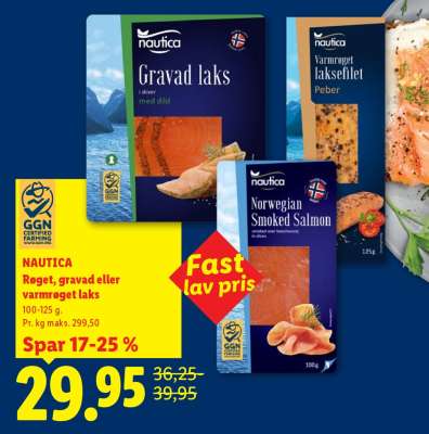NAUTICA Røget, gravad eller varmrøget laks
