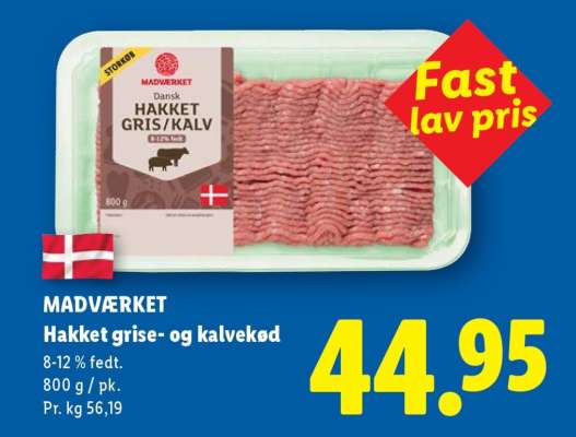 MADVÆRKET Hakket grise- og kalvekød