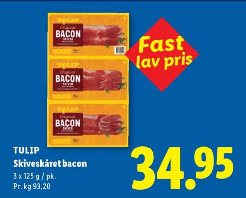 TULIP Skiveskåret bacon